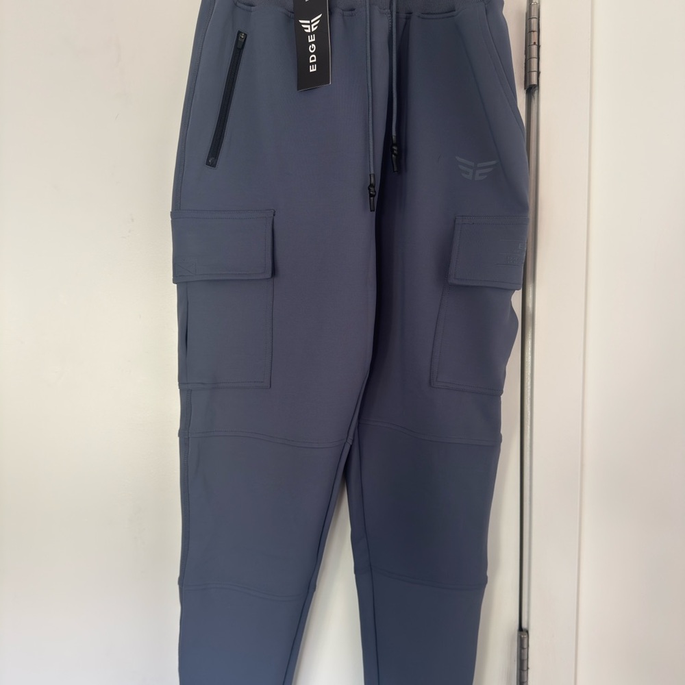 Edge Men's Dark Gray Cargo Pants